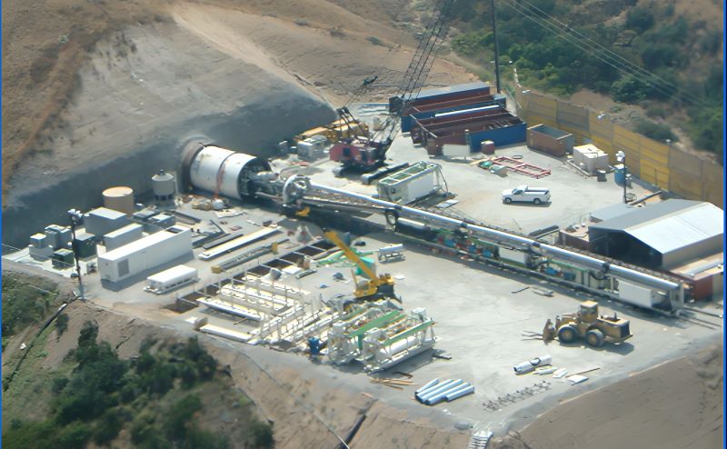 Ttunnel boring machine speed